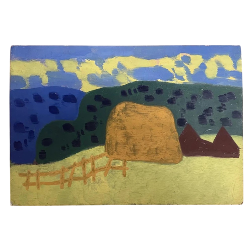 Картина Стог сена в стиле авангард, художник Ратнер Владислав Исаакович