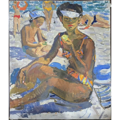 На городском пляже