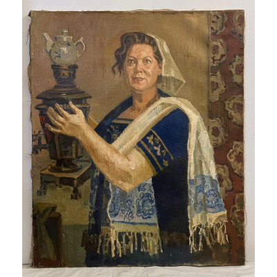 Женщина с самоваром