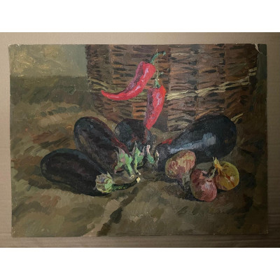 Натюрморт с баклажанами