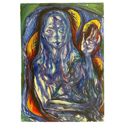 Девушка со свечением 