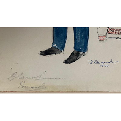 Театральный эскиз 1950г.