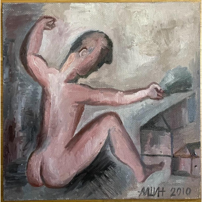 В бане с веником