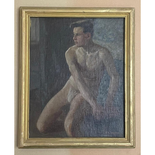 Картина Натурщик 1948 г, художник Соломин Николай Константинович