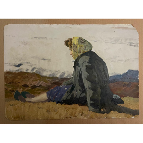 Картина Отдыхающая, художник Гапоненко Алексей Тарасович