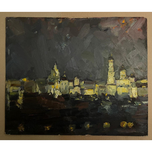 Картина Последние залпы салюта, художник Антонов Константин Михайлович