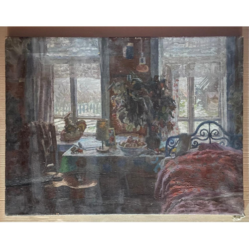 Картина Снег выпал, художник Прохоров Виктор Маркович