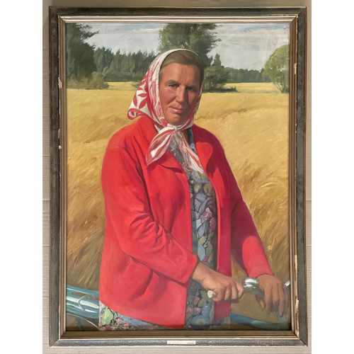 Картина Колхозный агроном, художник Соломин Николай Константинович
