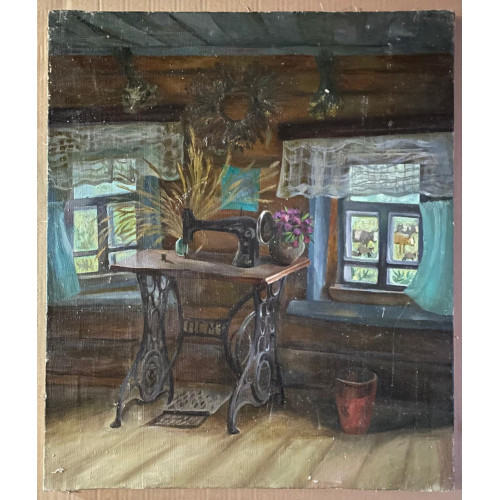 Картина В Касимовке, художник Решетникова Любовь Фёдоровна