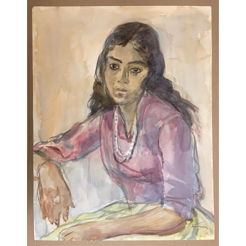 Картина Цыганская девушка, 1967 год, художник Горшман Мендель Хаимович
