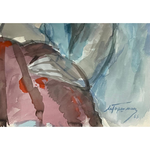 Картина Портрет девушки 1968 год, художник Горшман Мендель Хаимович