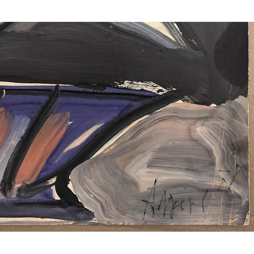 Картина Цветы авангард 1970, художник Алферов Сергей Александрович