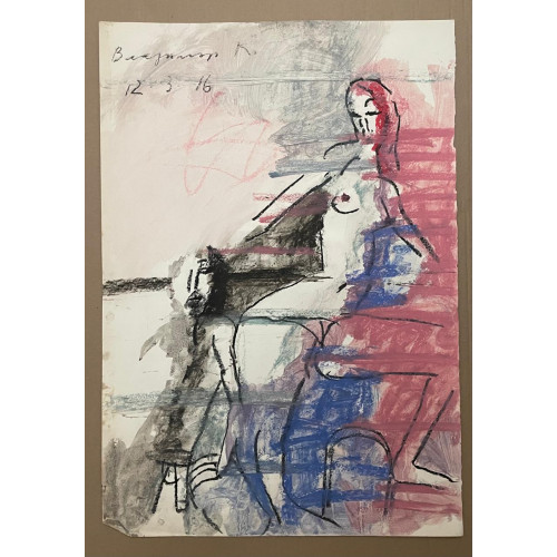 Картина Абстракция 2 девушки, художник Курдюков Владимир Дмитриевич 