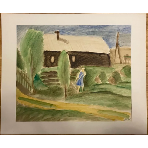 Картина Деревенская жизнь 3 работы, художник Ветрогонский Андрей Владимирович