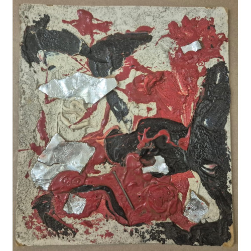 Картина Коллаж с гвоздём 1981 год, художник Виноградов Герман Игоревич