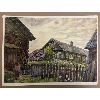 Дом Клавдии. Сирень цветёт