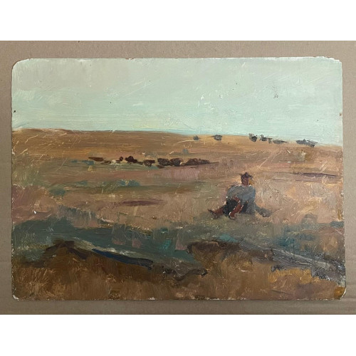 Картина Молдавия 1957 год, художник Каплан Фаня Максовна