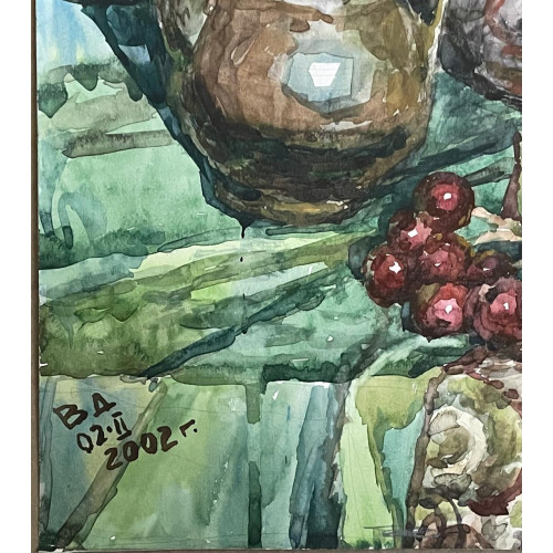 Картина Натюрморт с виноградом, художник Дыминский Виктор Бронеславович