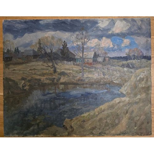 Картина Холодная весна, художник Лещинский Александр Наумович