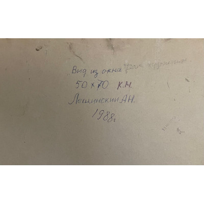 Вид из окна. Дом художник