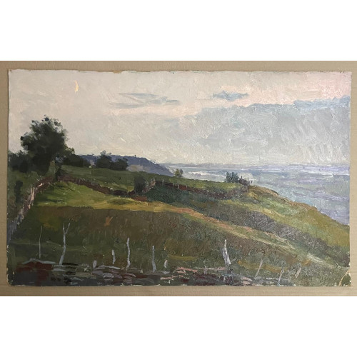 Картина Вечер над Окой, художник Титов Анатолий Михайлович