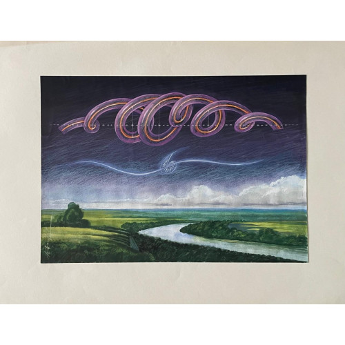 Картина Над рекой твой след, художник Григорьев Александр Ефимович