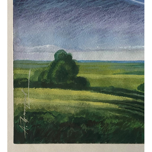 Картина Над рекой твой след, художник Григорьев Александр Ефимович