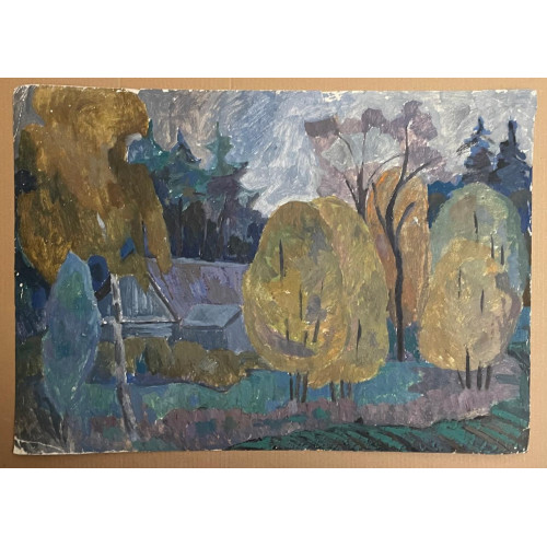 Картина Осень. Запах леса 1970 см, художник Телегин Владимир Павлович 