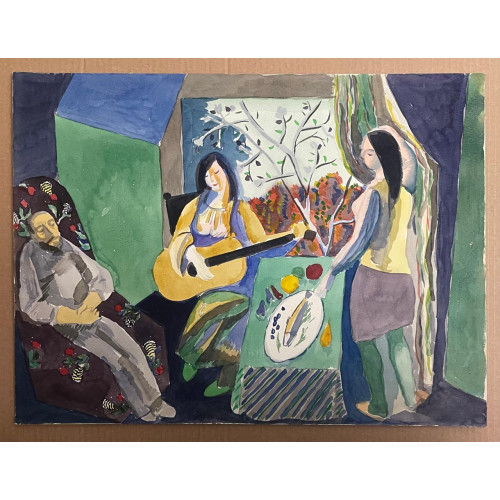 Картина Вечер в гостиной, художник Кулаков Вадим Алексеевич