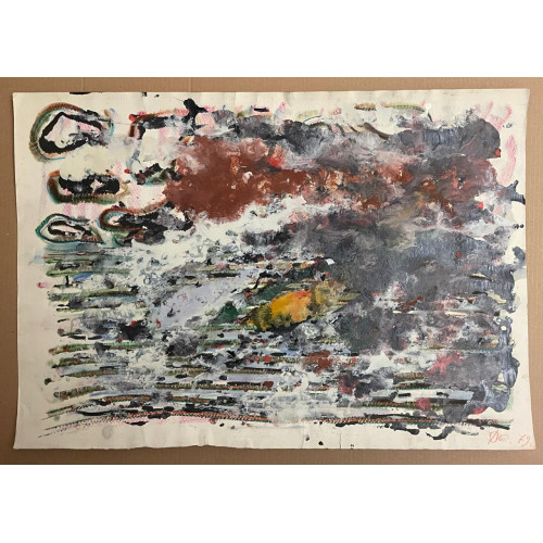 Картина Экспрессия 1979 год, художник Синигалья Джино