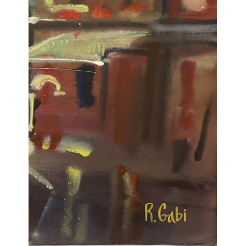 Картина Вечерний центр города, художник Габитова Роксана