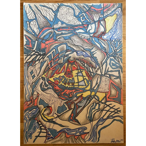 Картина Путешествие Великих Пиросмани и Руссо, художник Юдин Юрий Сергеевич