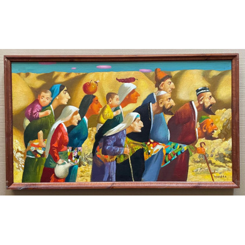 Картина В гости на праздник, художник Умаров Бахтияр