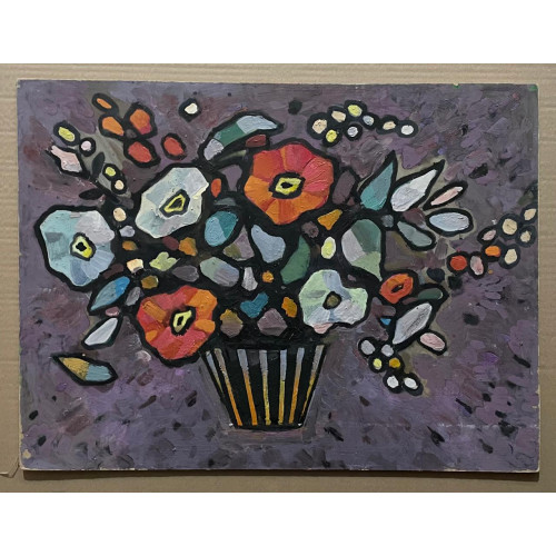 Картина Цветы в корзине, художник Сачков Владимир Васильевич