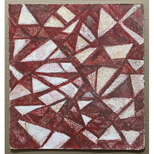 Картина Красная и белая геометрия, художник Ротанов Николай Михайлович