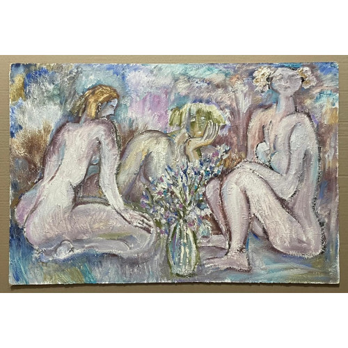 Картина Цветник, художник Эдельман Галина Самсоновна