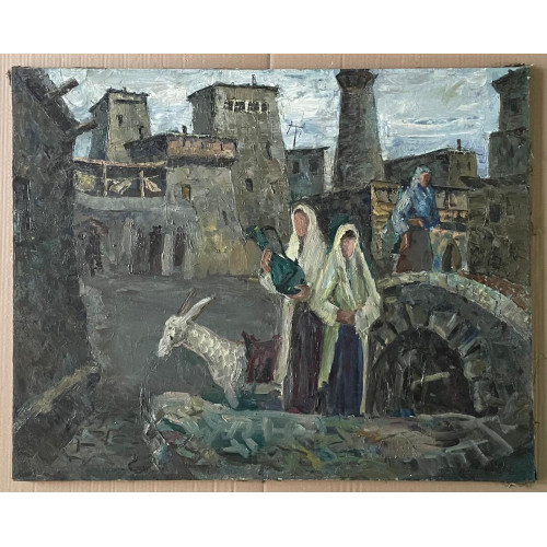 Картина Девушки пошли за водой, художник Воронцов Дмитрий Андреевич 