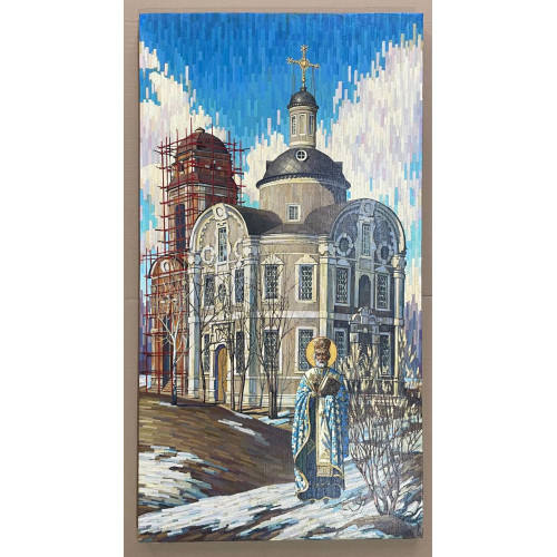Картина Храм св. Николая в Троекурова, художник Ткаченко Валерий Николаевич