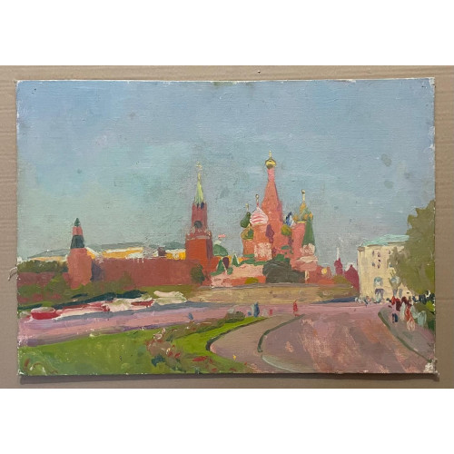 Картина Парк у Кремля, художник Тихомиров Леонид Петрович
