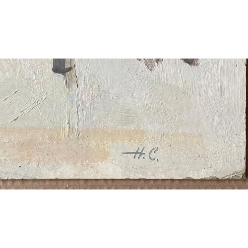 Картина Оттепель 1970 г., художник Сергеев Николай Сергеевич