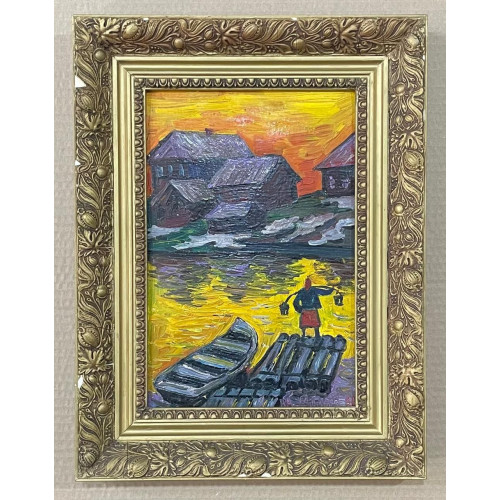 Картина В ожидании рыбака, художник Мальцева Галина Александровна