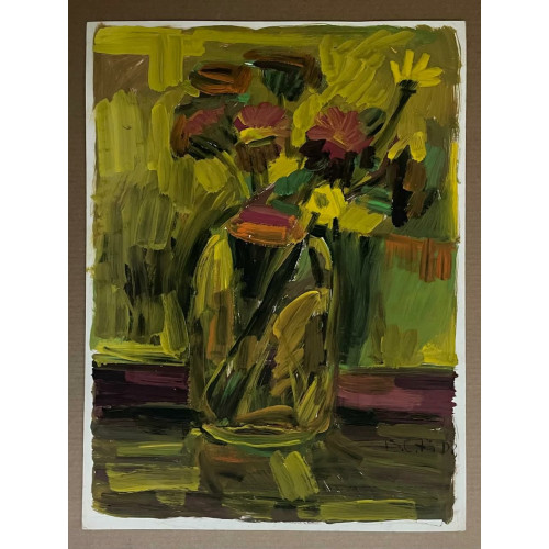 Картина Полевые цветы 1973 г, художник Дунич Валерий Евгеньевич