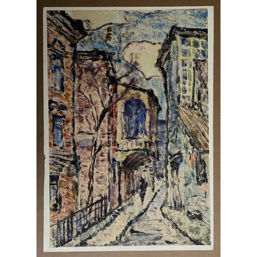 Картина Тбилиси. Улица в старом городе, художник Мануилов Нодар Николаевич (Мануйлов)