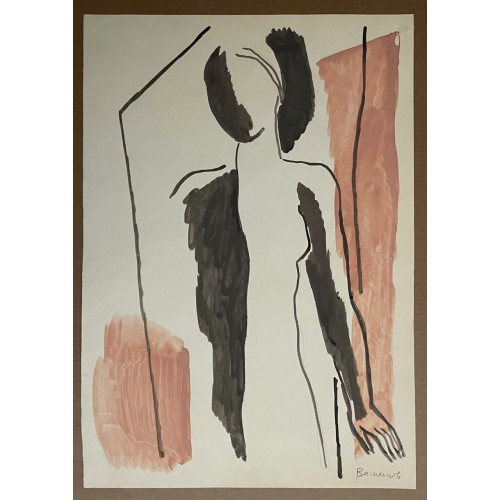 Картина Она вошла в дверь, художник Васильцов Владимир Константинович