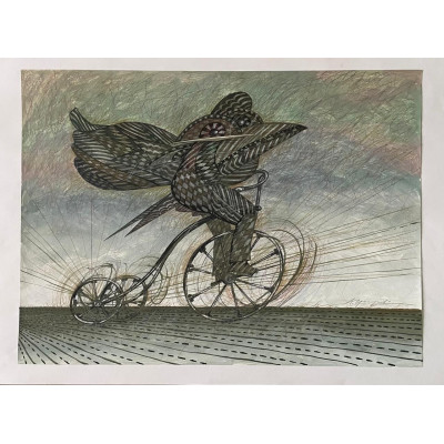 Оп-арт на велосипеде