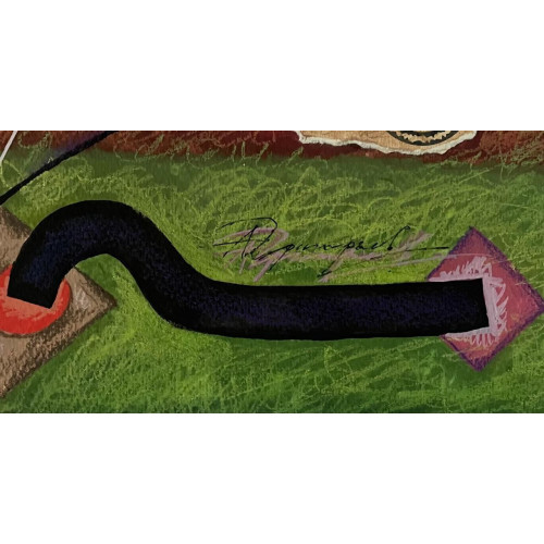 Картина Абстракция №9 1974 год, художник Григорьев Александр Ефимович