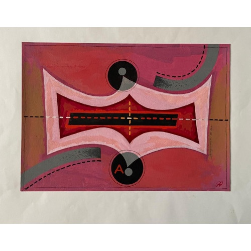 Картина Абстракция 70-80ые, художник Григорьев Александр Ефимович