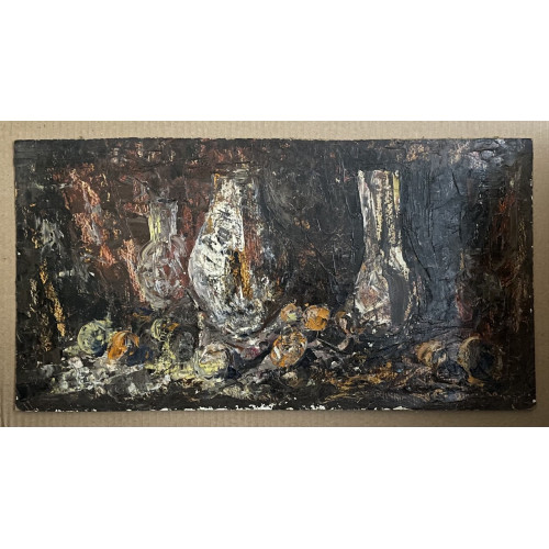 Картина Перловка осень 1969 год, художник Смирнов Алексей Глебович (фон Раух) 