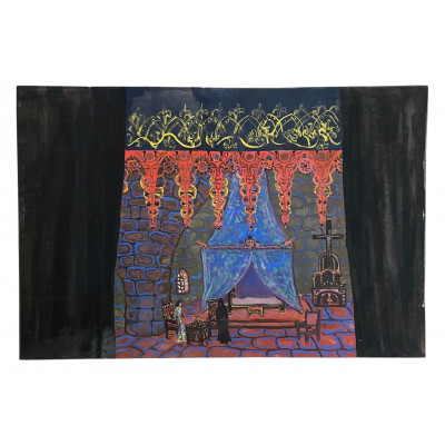 "Жар-Птица" 3 эскиза к декорации 