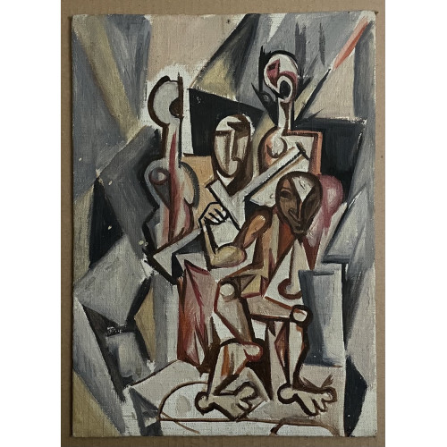 Картина Музыканты и актёры, художник Смирнов Алексей Глебович (фон Раух) 